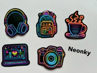 Neonové samolepky